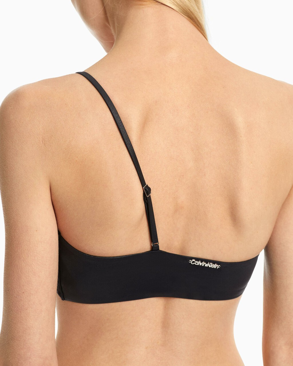 Core Essential One Shoulder Bralette, Pvh Black, hi-res