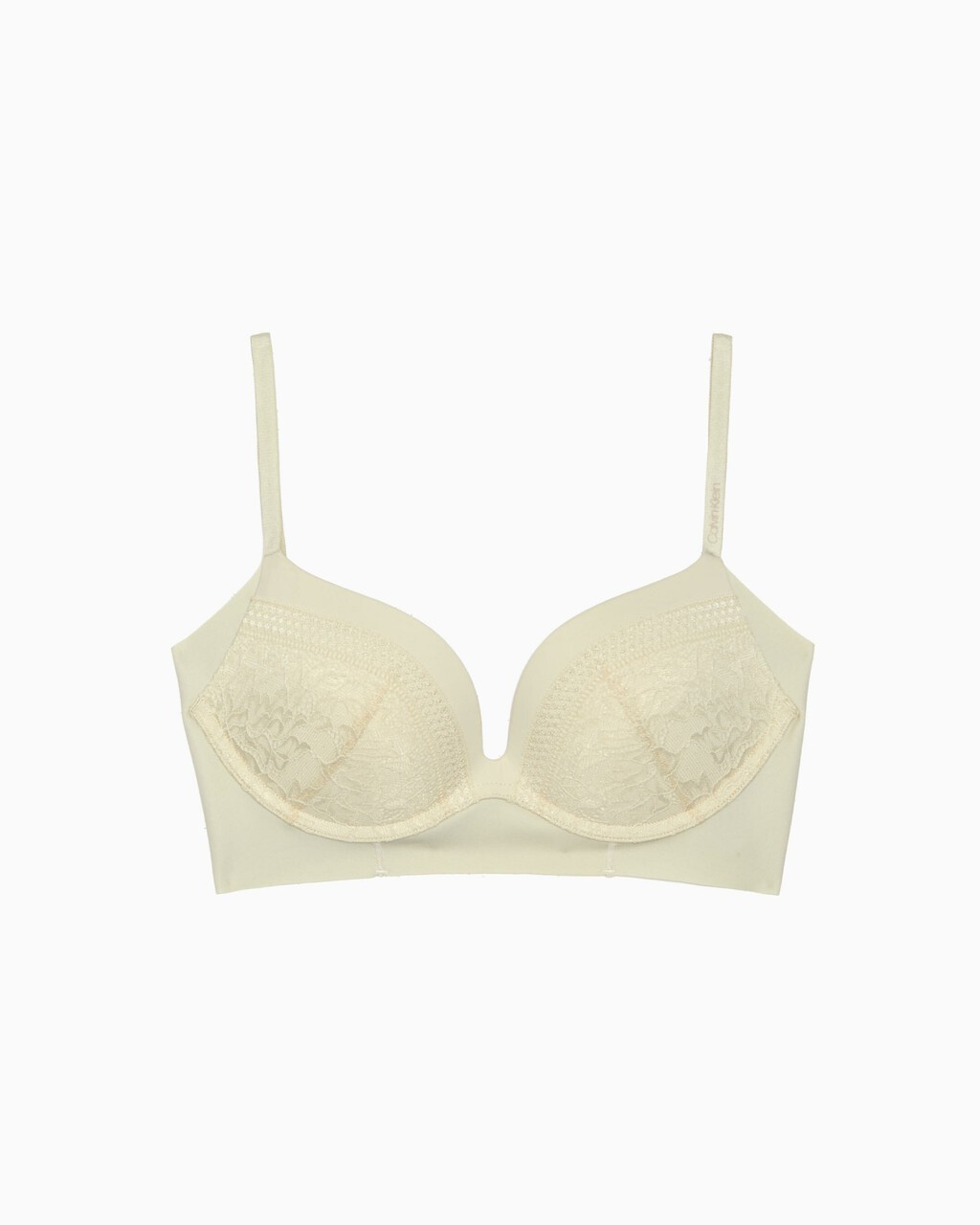 INVISIBLES LACE PUSH UP PLUNGE BRA, Desert Sand Dune, hi-res
