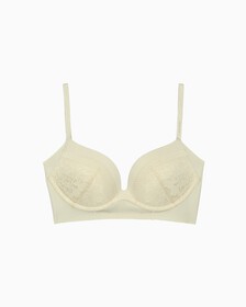 INVISIBLES LACE PUSH UP PLUNGE BRA, Desert Sand Dune, hi-res