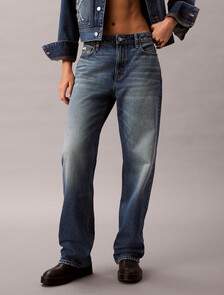 90's Straight Jeans, CK SANDED BLUE, hi-res