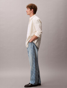 90s Straight Logo Jeans, LT PLAYBILL, hi-res