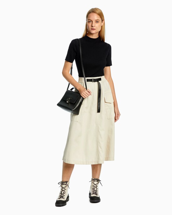PREMIUM A LINE MIDI SKIRT