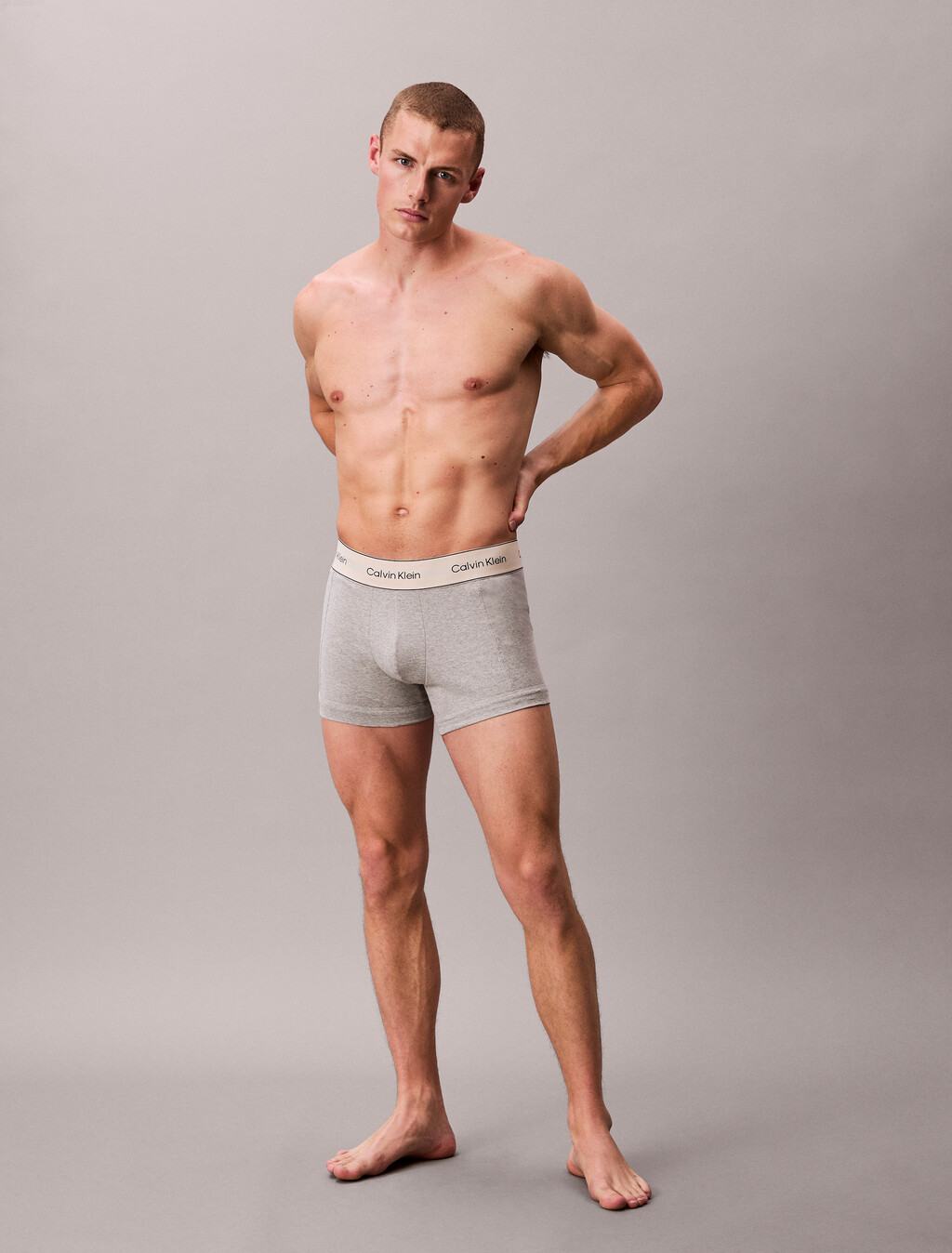 3 Pack Trunks - Heritage Cotton Stretch, Oyster Gray/Grey Heather/White, hi-res