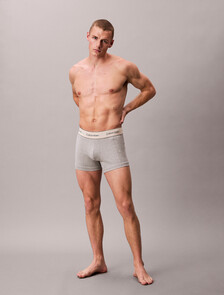 3 Pack Trunks - Heritage Cotton Stretch, Oyster Gray/Grey Heather/White, hi-res