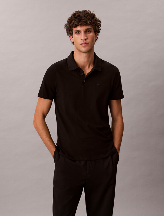 Stretch Cotton Slim Polo