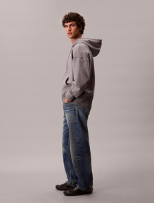 Premium Terry Relaxed Zip Hoodie, Med Grey Htr, hi-res