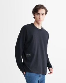 Standards Floral Study Graphic Long Sleeve Tee, Black Beauty, hi-res