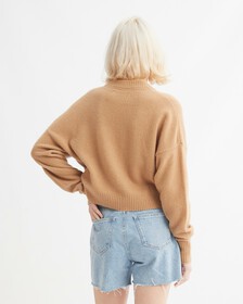ARCHIVE NETURALS V NECK PULLOVER SWEATER, Travertine, hi-res