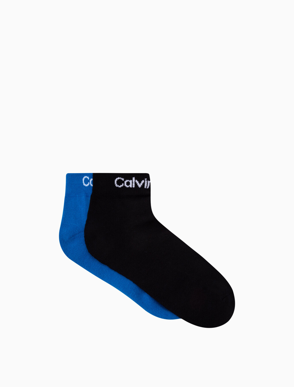 Monogram Cushion Low Cut Sock 2 Pack, BLUE ASSORT, hi-res
