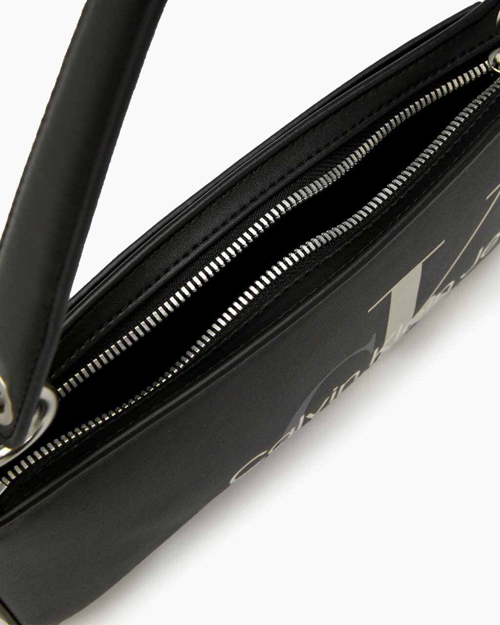 SCULPTED MONOGRAM SHOULDER BAG, BLACK, hi-res