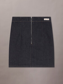 Tube Mini Denim Skirt, Denim Rinse, hi-res