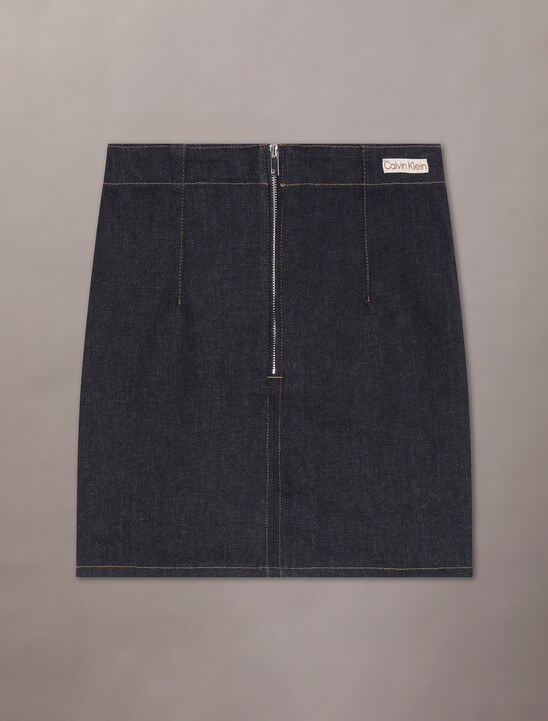 Tube Mini Denim Skirt