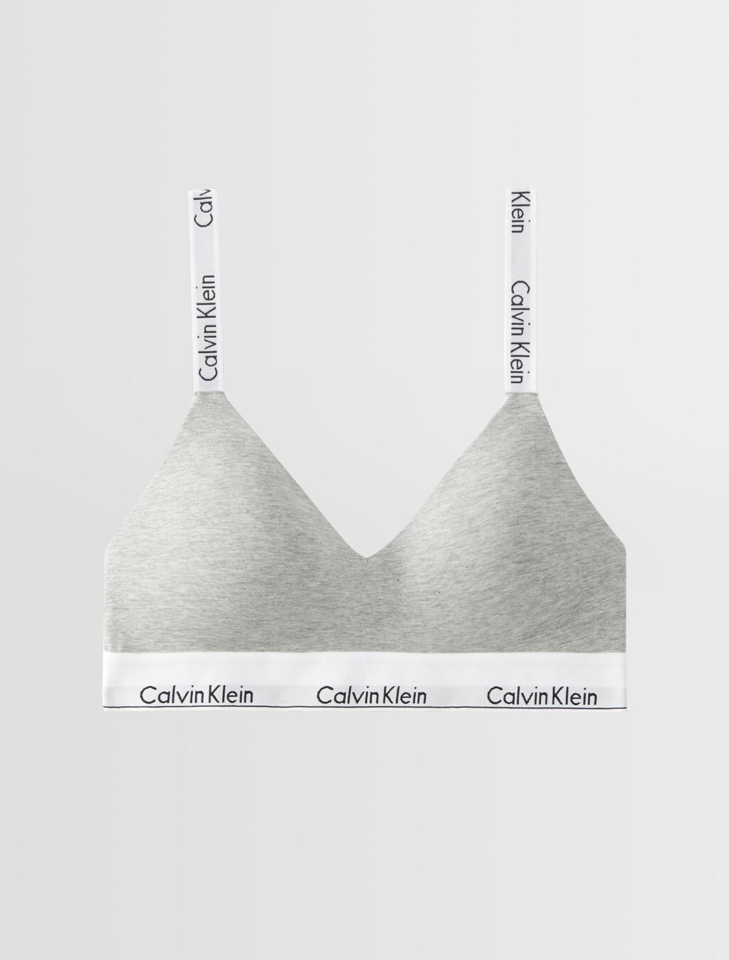 Icon Cotton Lightly Lined Bralette, B10 Grey Heather, hi-res