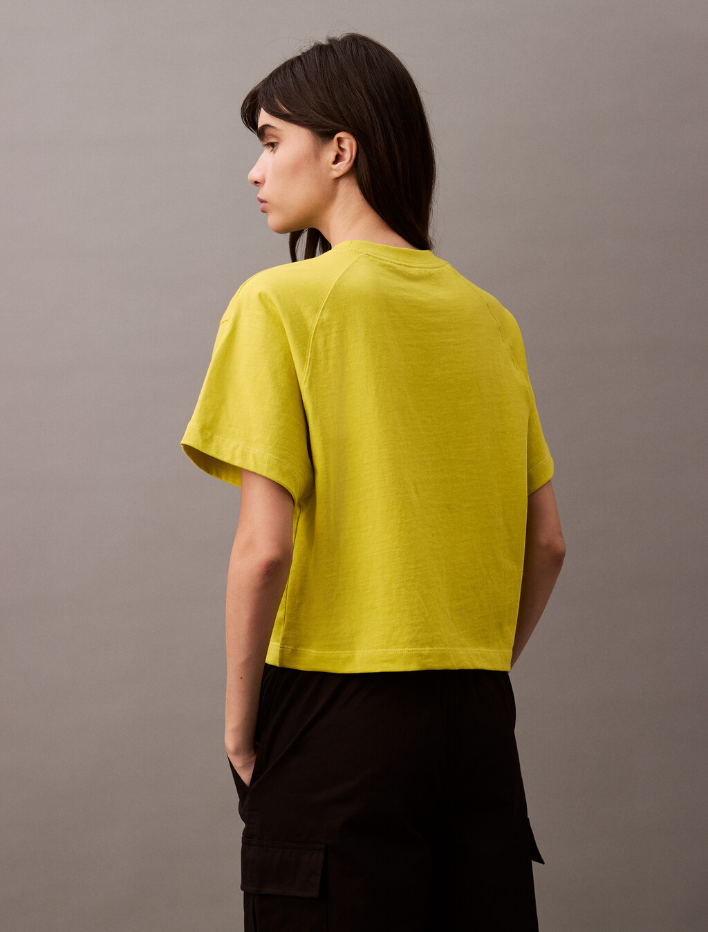 CK Crest Boxy Pocket Tee, Warm Olive, hi-res