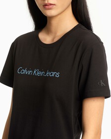 METALLIC INSTITUTIONAL SLIM TEE, Ck Black, hi-res