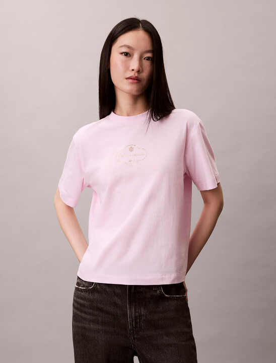 Cocktail Logo Graphic Boxy T-Shirt