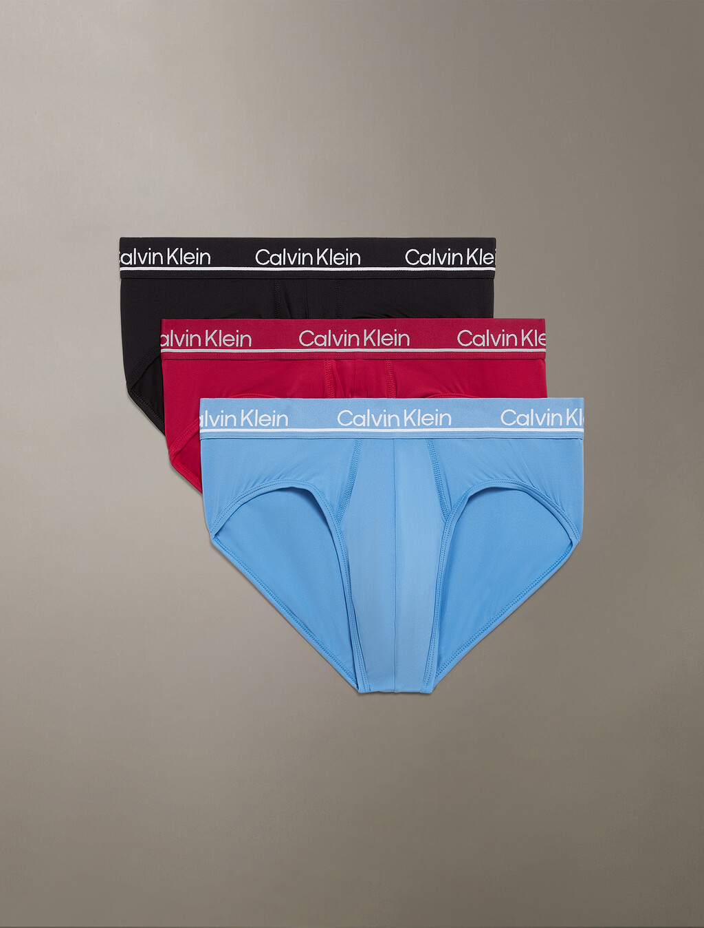 CK Micro Plus Hipster Briefs 3 Pack, black/ silver lake blue/ gypsy rose, hi-res