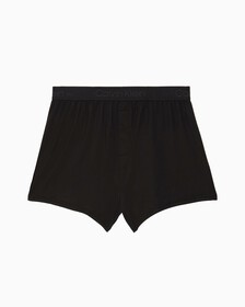 CK BLACK PIQUE SLIM BOXERS, Black, hi-res