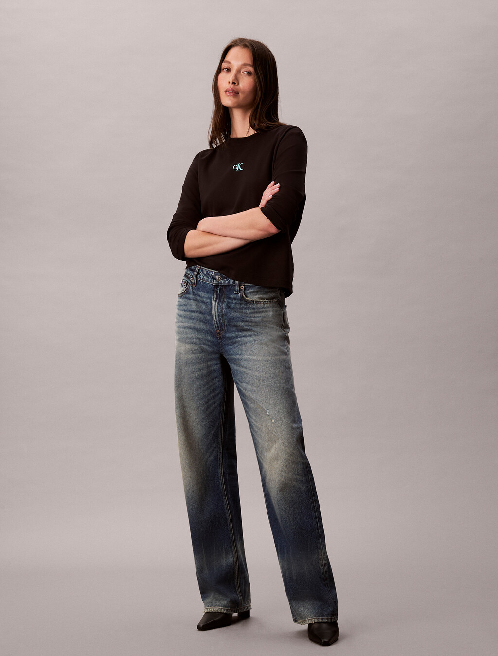 Ombre Logo Graphic Classic T-Shirt, Black, hi-res