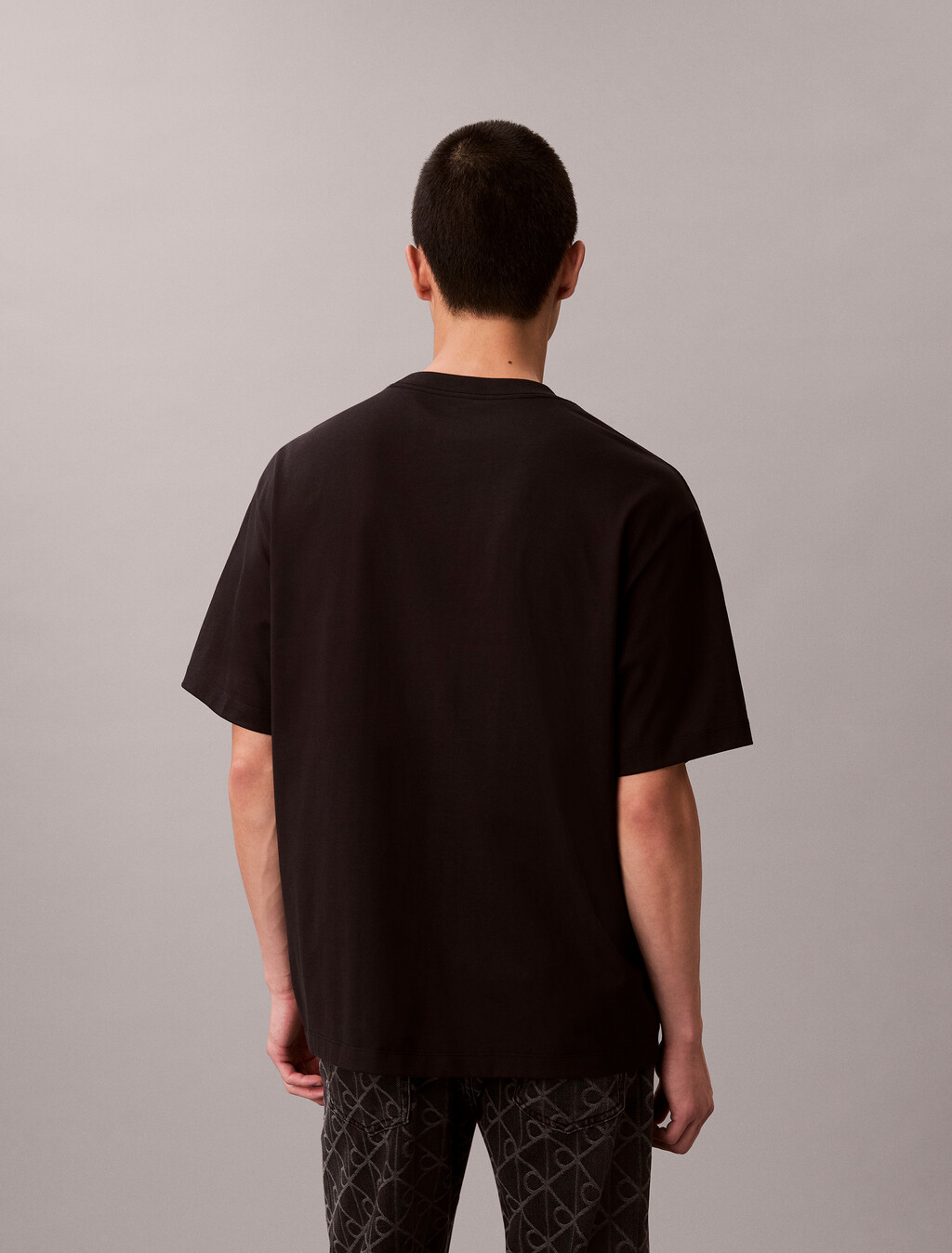 Monologo Graphic Relaxed T-Shirt, Black, hi-res