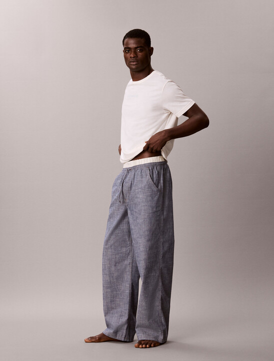 Cotton Chambray Sleep Pants