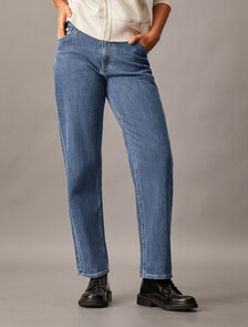 90s Straight Recycled Cotton Jeans, Denim Medium, hi-res