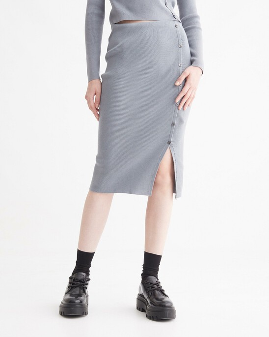FEMININE BUTTON DOWN SKIRT