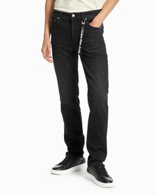 37.5 BODY JEANS WITH LOGO TAG, Black Hanger Logo, hi-res