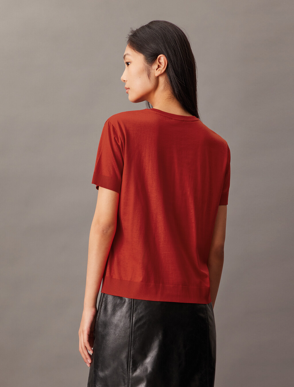 Silk Cotton Crewneck Tee, Adrenaline Rush, hi-res