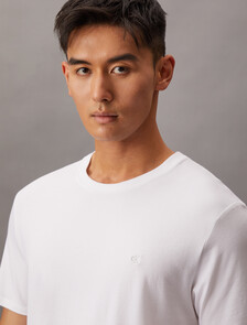 Stretch Cotton Slim Tee, Bright White, hi-res