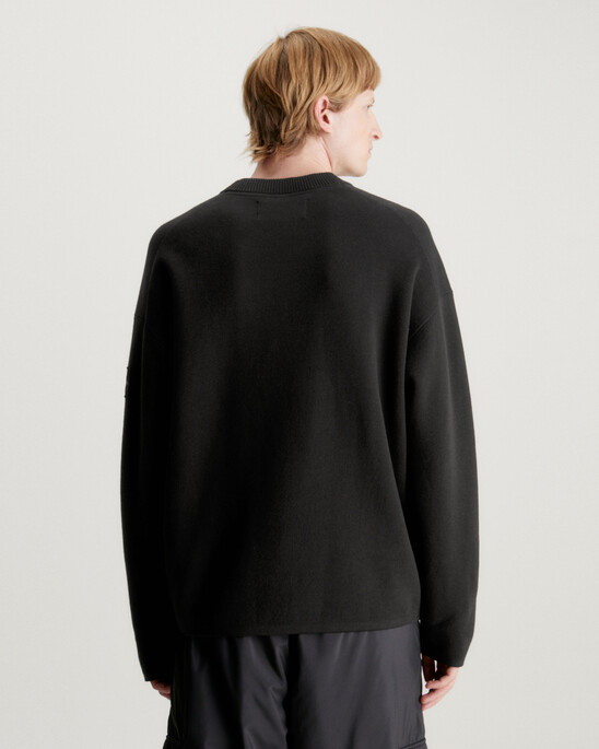 Relaxed Plated Cotton Jumper