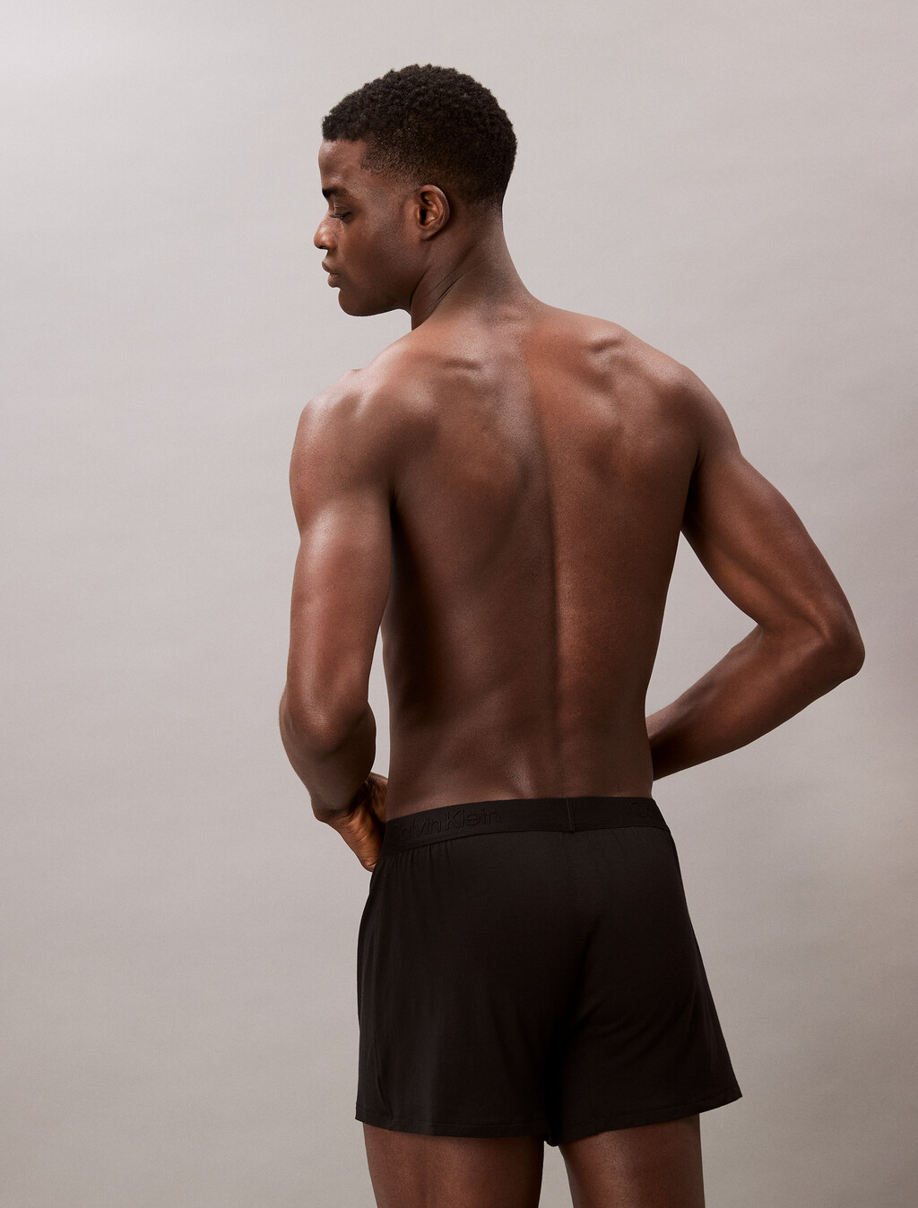 Ultra Soft Modal Slim Boxer, Black, hi-res