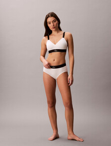 CK Graphic Hipster Panty, White, hi-res