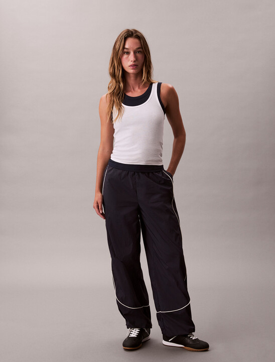 Crinkle Nylon Relaxed Joggers