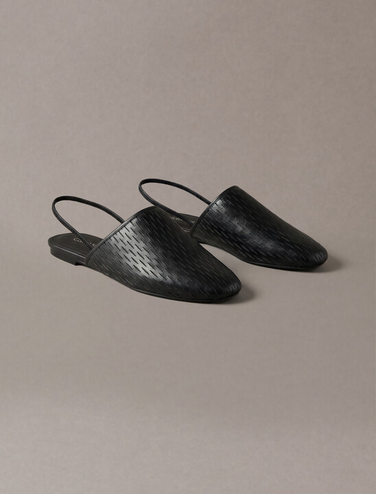 Leather Slingback Mules