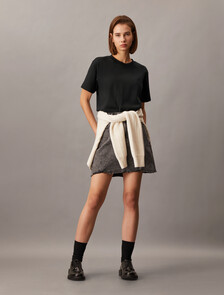 Monogram Embroidery Tee, Ck Black, hi-res