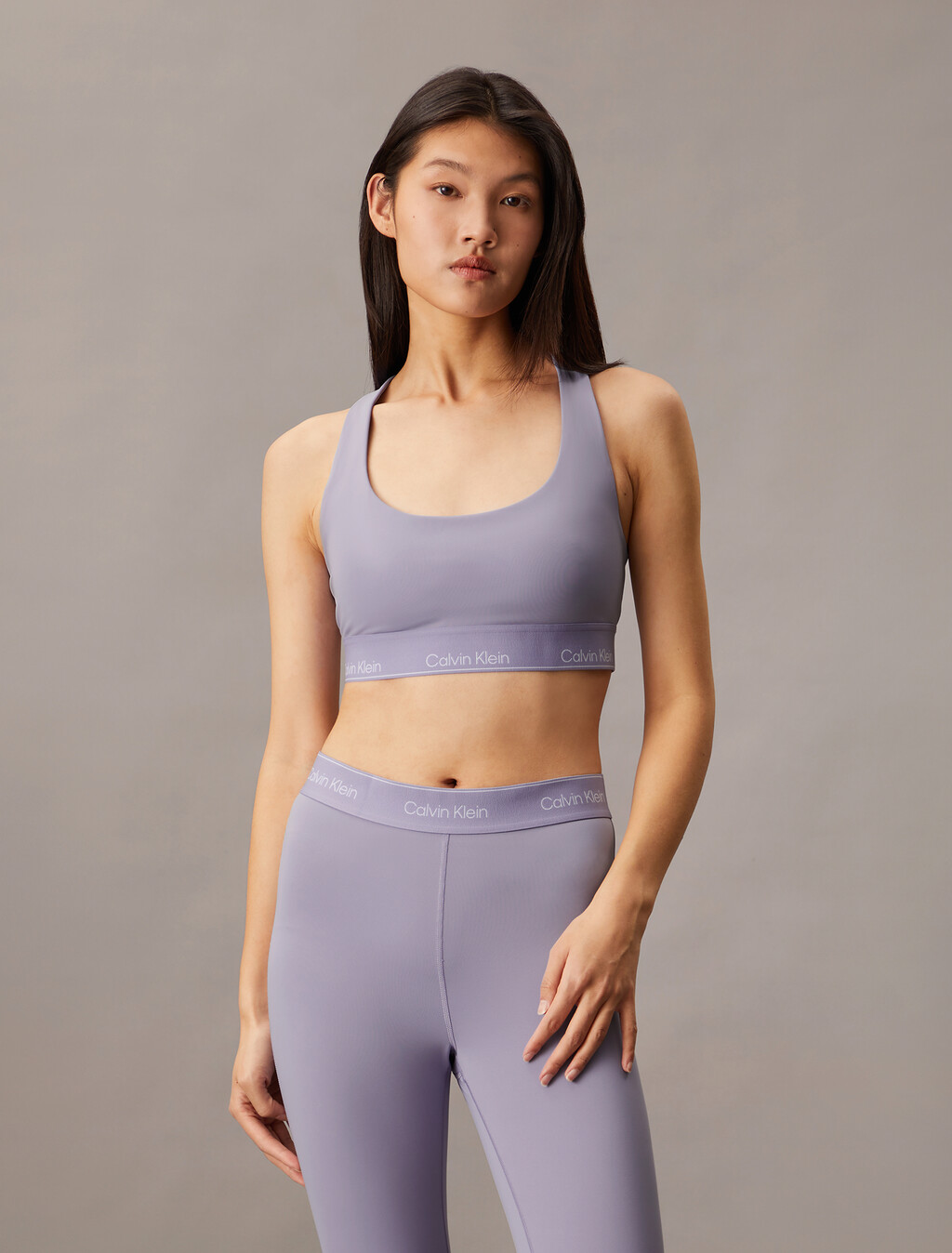 Essentials Modern Medium Support Bra, Lilac Quartz, hi-res