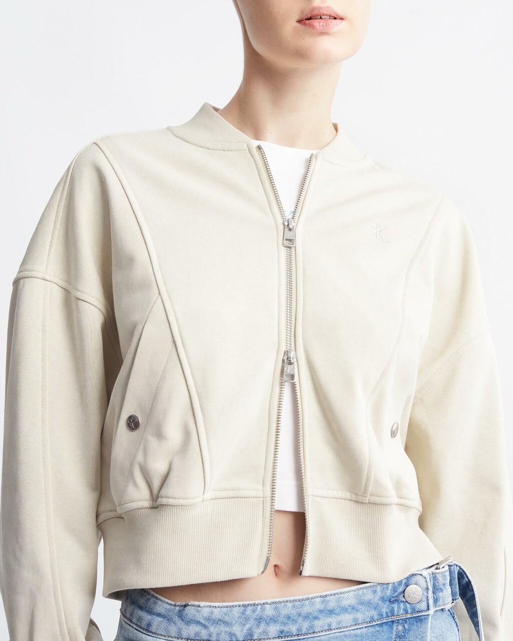 37.5 Two-Way Zip Jacket, Eggshell, hi-res