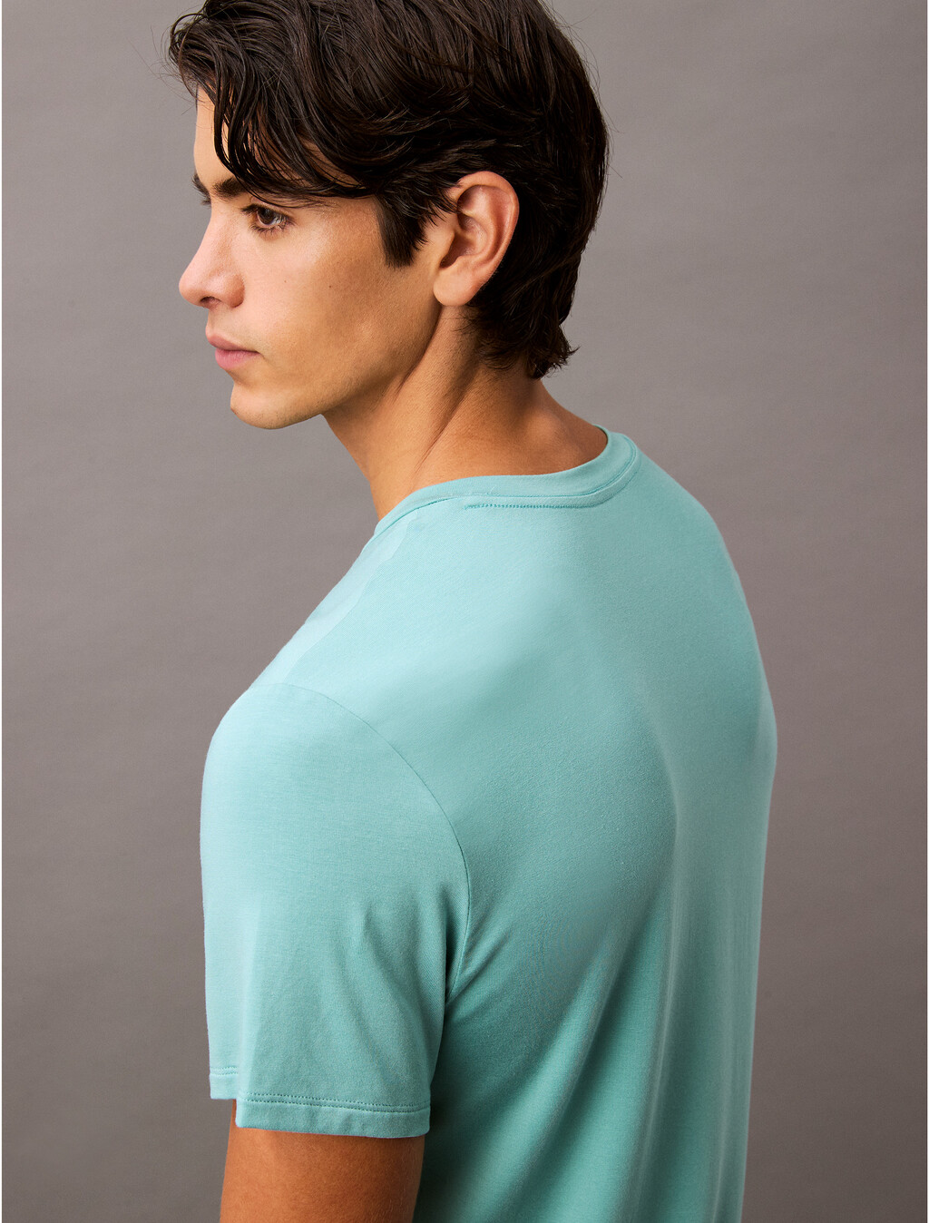 Ultra Soft Modal Henley Sleep T-Shirt, Saltwater Aqua, hi-res