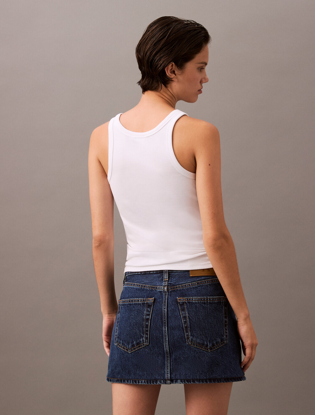 Contour Rib Tank, Brilliant White, hi-res