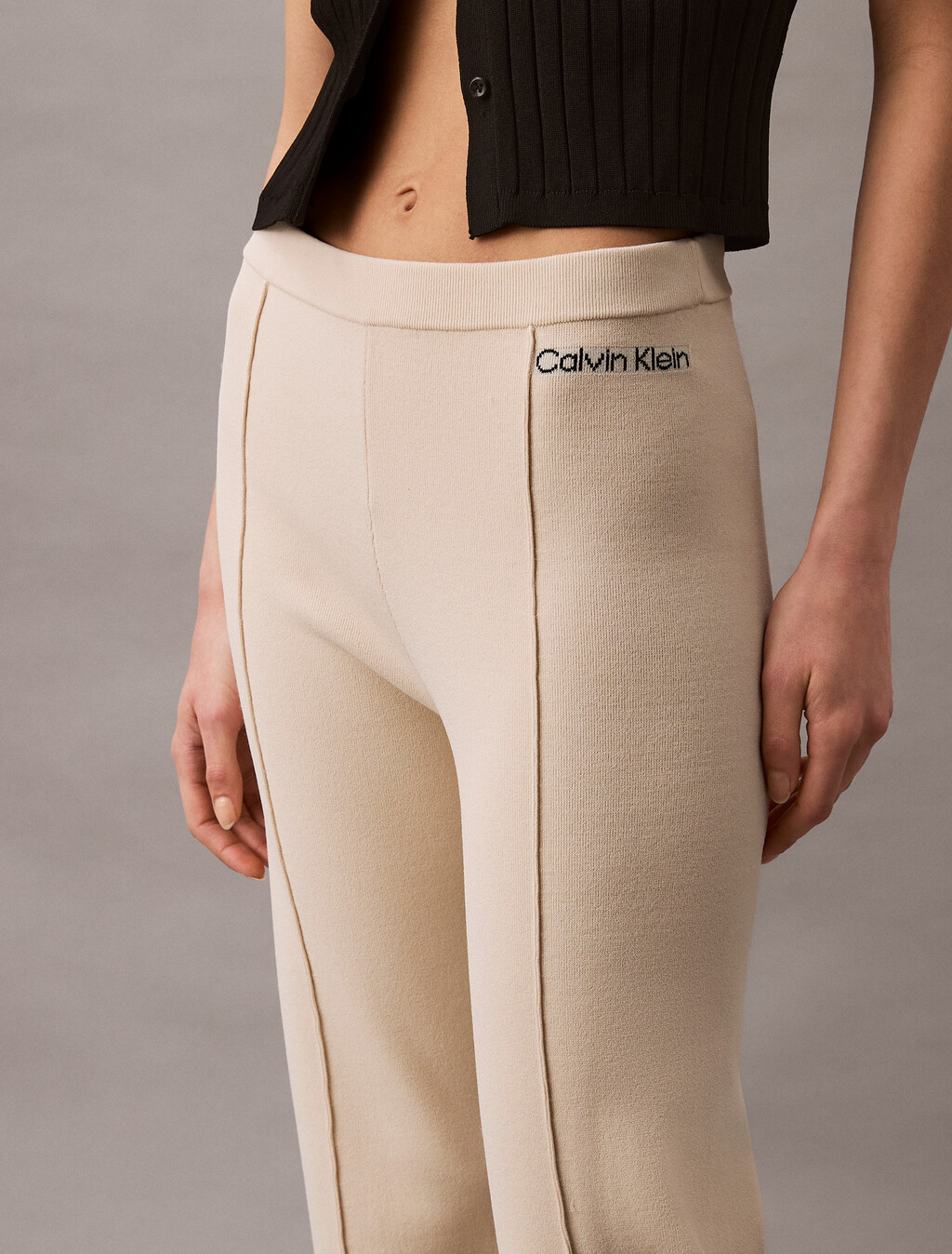 Stretch Viscose Trousers, Turtledove, hi-res