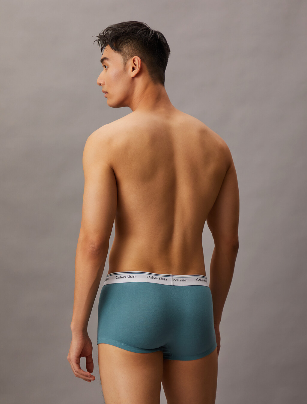 Cotton Stretch Balance Low Rise Trunks 3 Pack, dusty sage/ grey heather/ black, hi-res