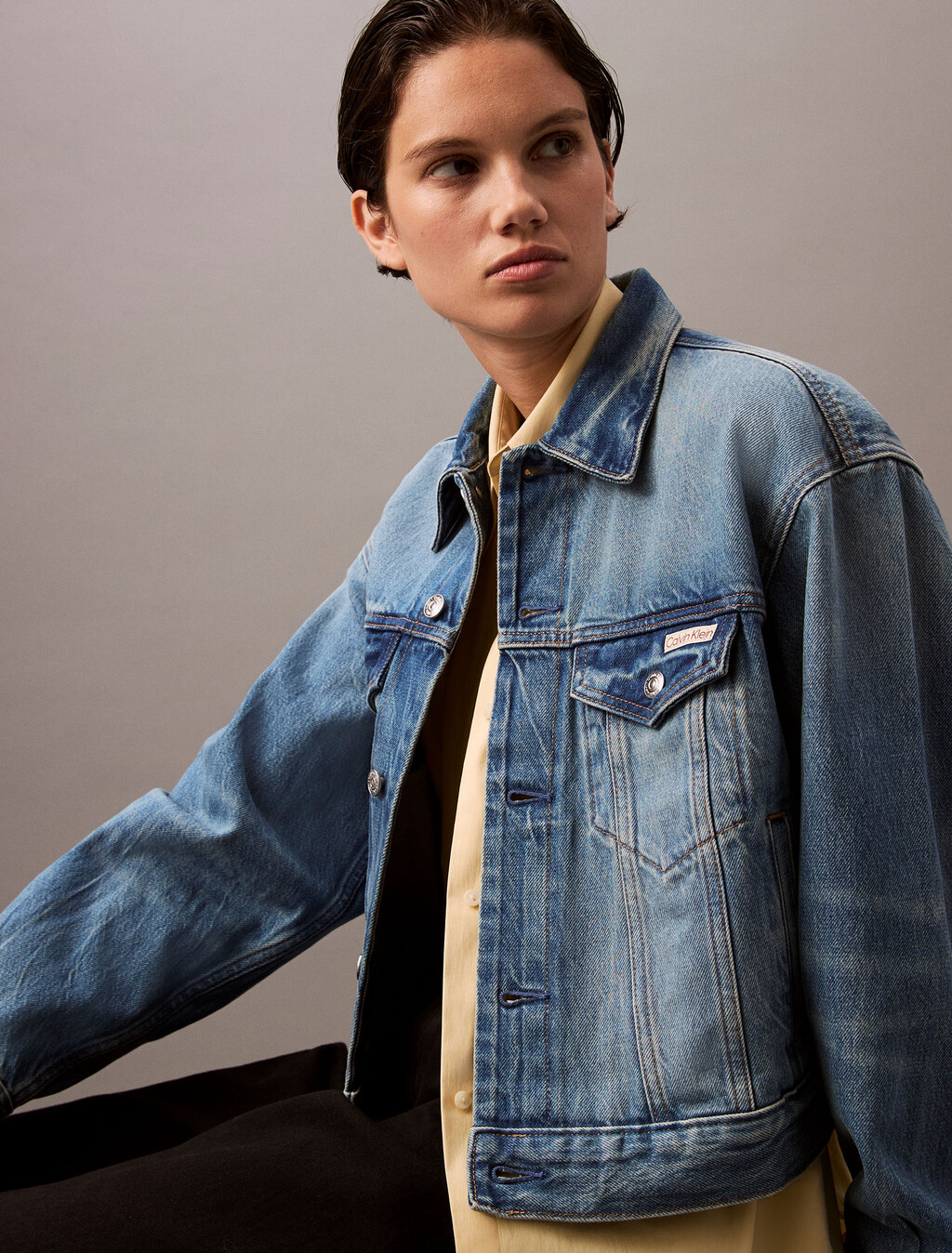 90s Trucker Jacket, AURORA, hi-res