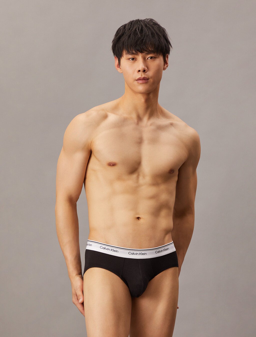 Cotton Stretch Balance Hip Briefs 3 Pack, Black, hi-res