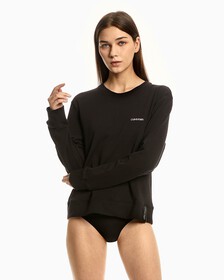 MODERN COTTON LOUNGESWEATSHIRT, Black, hi-res