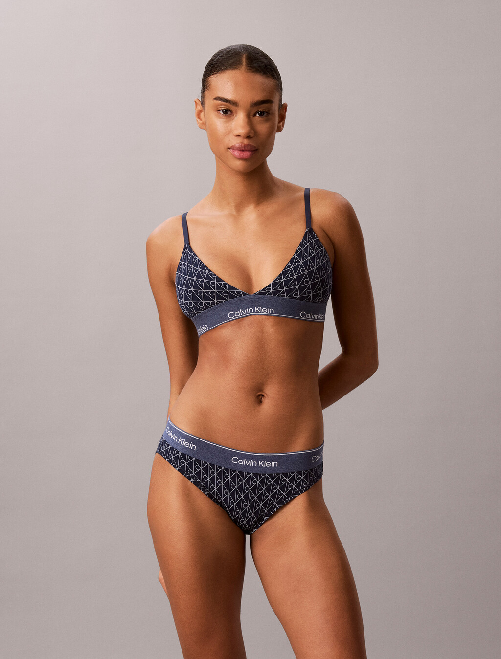 Limited Edition Bikini Briefs - Icon Cotton Modal, Denim Emblem Pageant Blue, hi-res