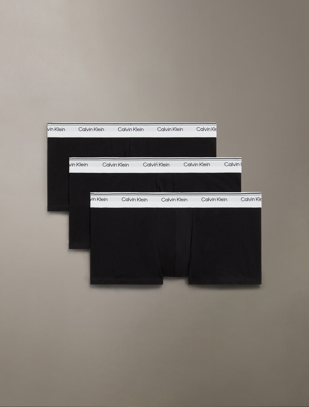Cotton Stretch Balance Low Rise Trunks 3 Pack, BLACK/BLACK/BLACK, hi-res