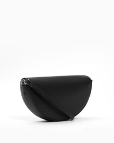 Minimal Monogram Saddle Bag, BLACK, hi-res