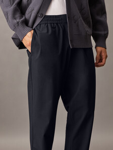Tailored Pull On Trousers, Dark Sapphire, hi-res