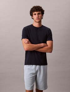 Solid Liquid Touch Crewneck Tee, Dark Sapphire, hi-res